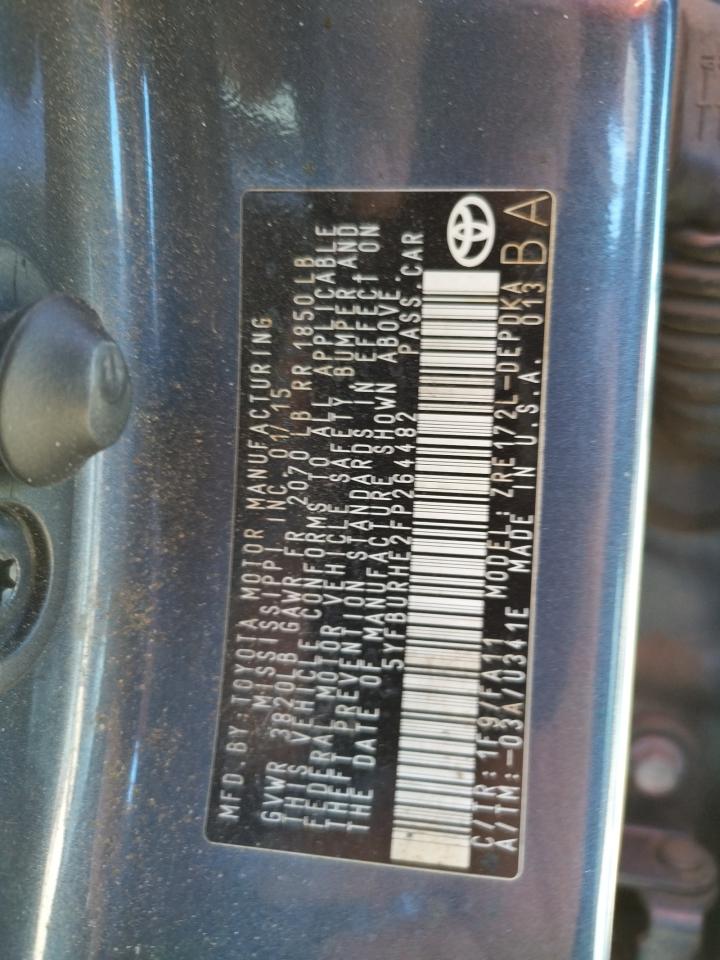 Photo 10 from auction – 2015 TOYOTA COROLLA L with VIN 5YFBURHE2FP264482