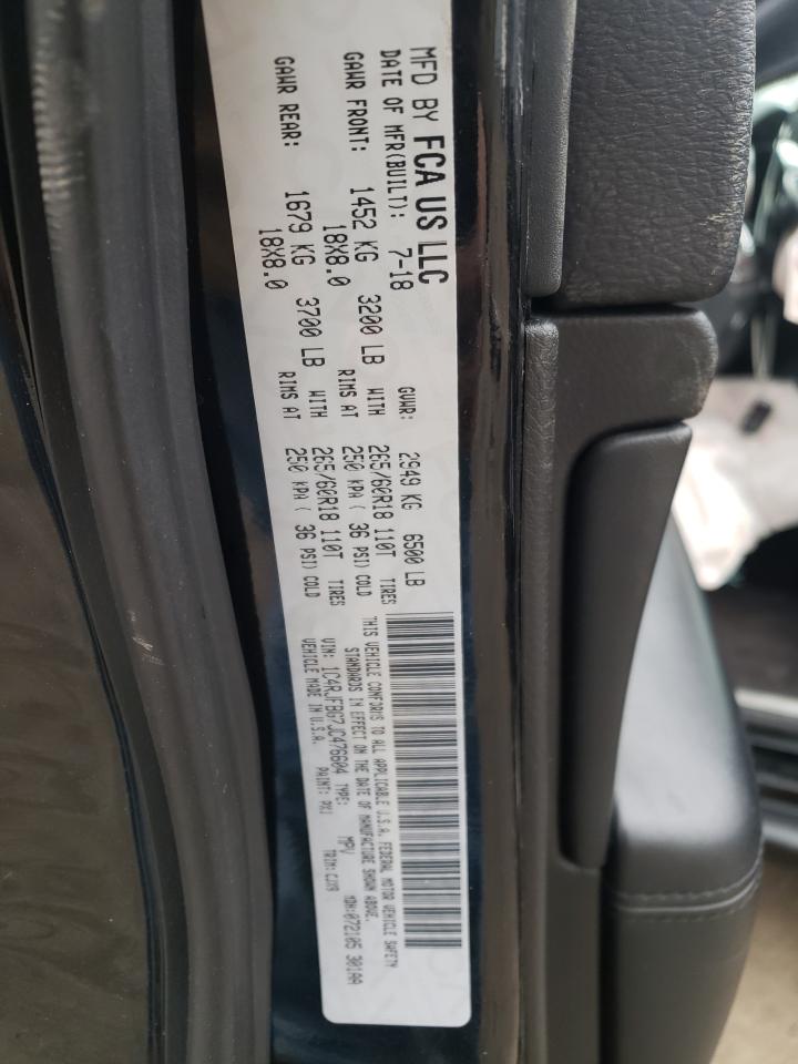 Photo 10 from auction – 2018 JEEP GRAND CHER with VIN 1C4RJFBG7JC476604
