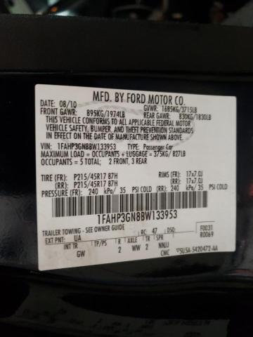 Photo 10 from auction – 2011 FORD FOCUS SES with VIN 1FAHP3GN8BW133953