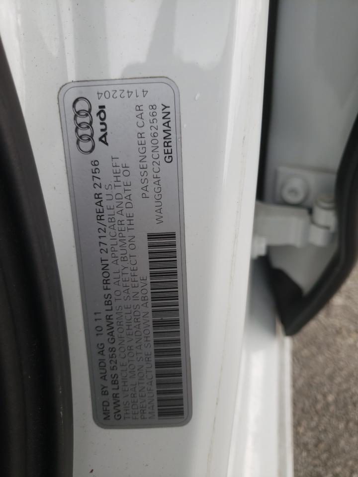 Фото 10 с аукциона – 2012 AUDI A6 PREMIUM с VIN WAUGGAFC2CN062568