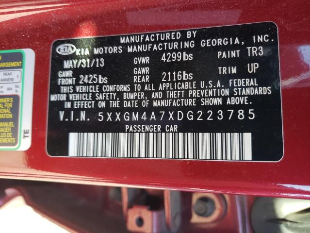 Photo 10 from auction – 2013 KIA OPTIMA LX with VIN 5XXGM4A7XDG223785