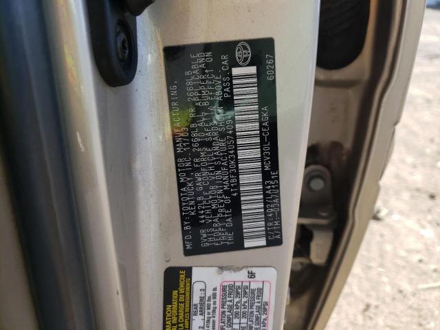 Photo 10 from auction – 2004 TOYOTA CAMRY LE with VIN 4T1BF30K34U574094
