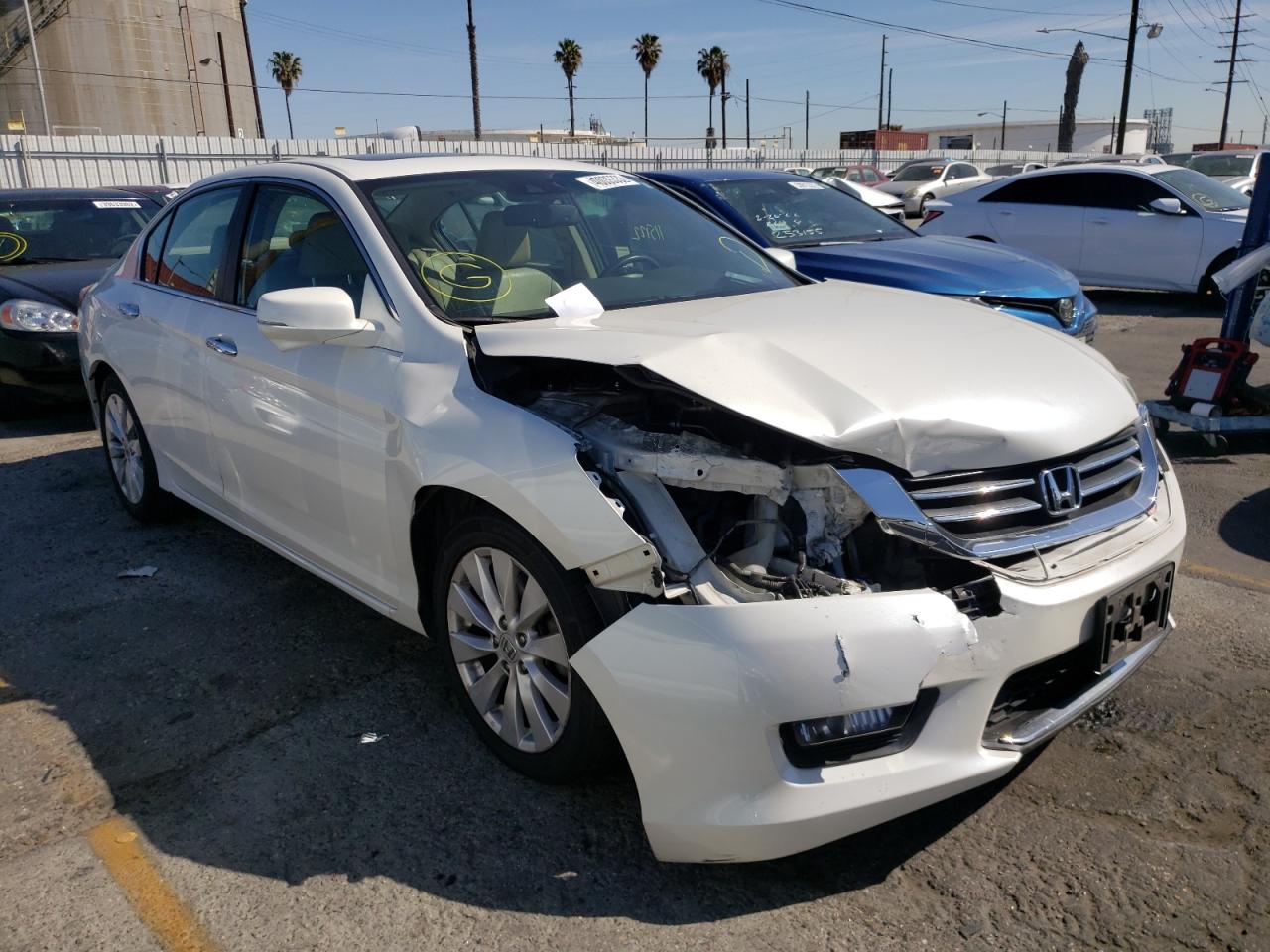 HONDA ACCORD EXL 2014 with VIN 1HGCR2F83EA077377 - Photo from auction