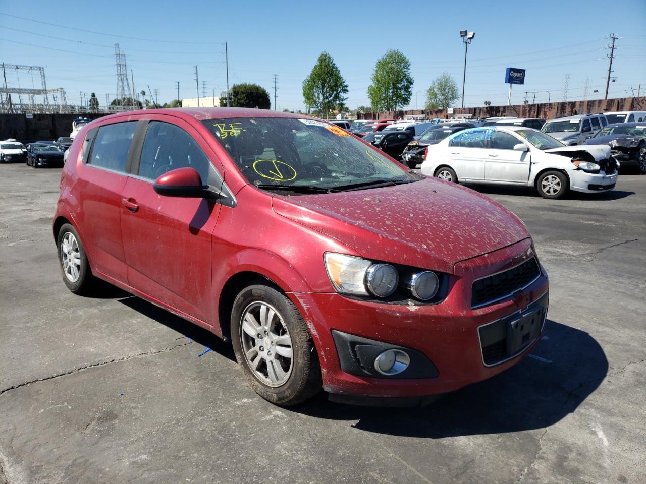 CHEVROLET SONIC LT 2012 with VIN 1G1JC6SH1C4128772 - Photo from auction