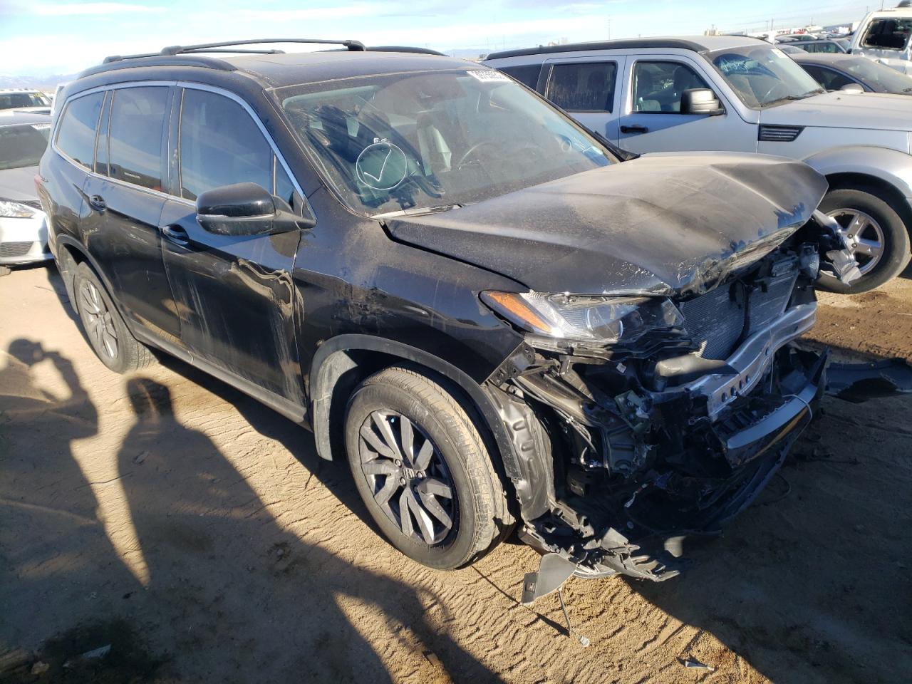 HONDA PILOT EXL 2021 with VIN 5FNYF6H54MB073335 - Photo from auction