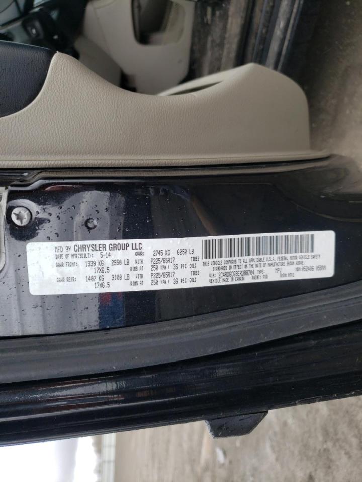 Photo 10 from auction – 2014 DODGE GRAND CARA with VIN 2C4RDGCG8ER388704