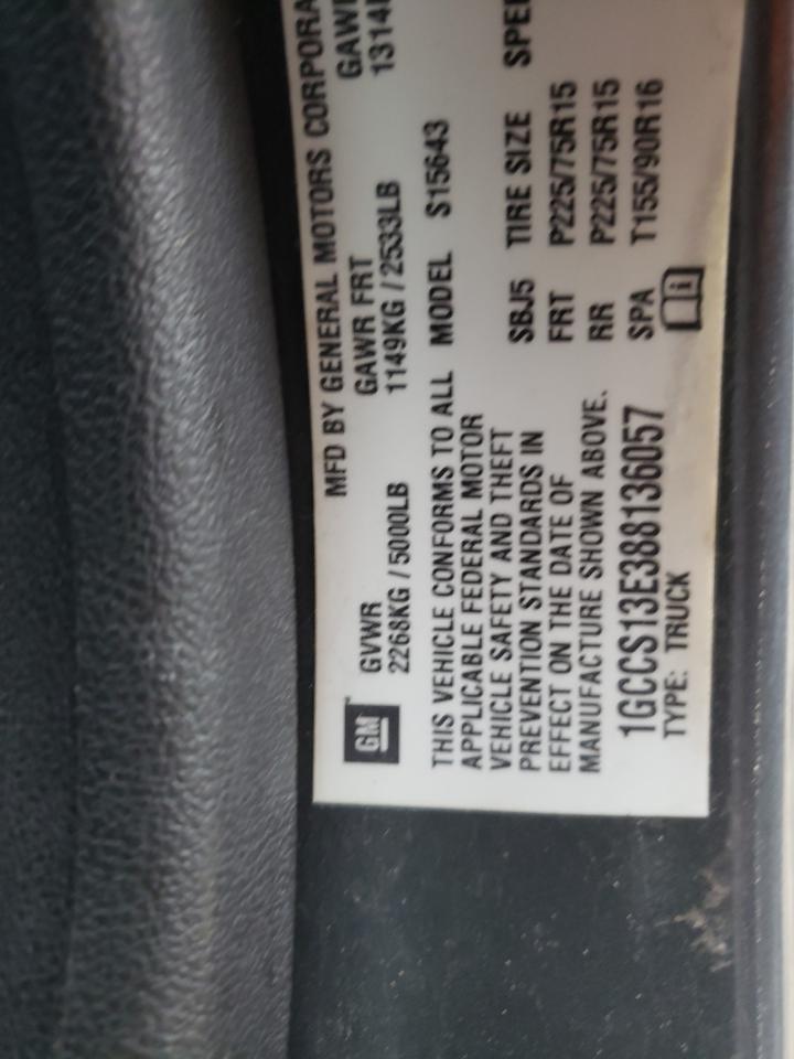Photo 10 from auction – 2008 CHEVROLET COLORADO with VIN 1GCCS13E388136057