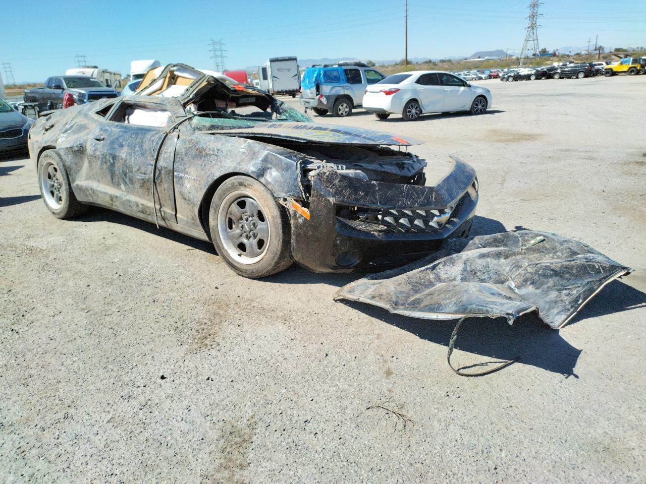 CHEVROLET CAMARO LS 2013 with VIN 2G1FE1E36D9146234 - Photo from auction