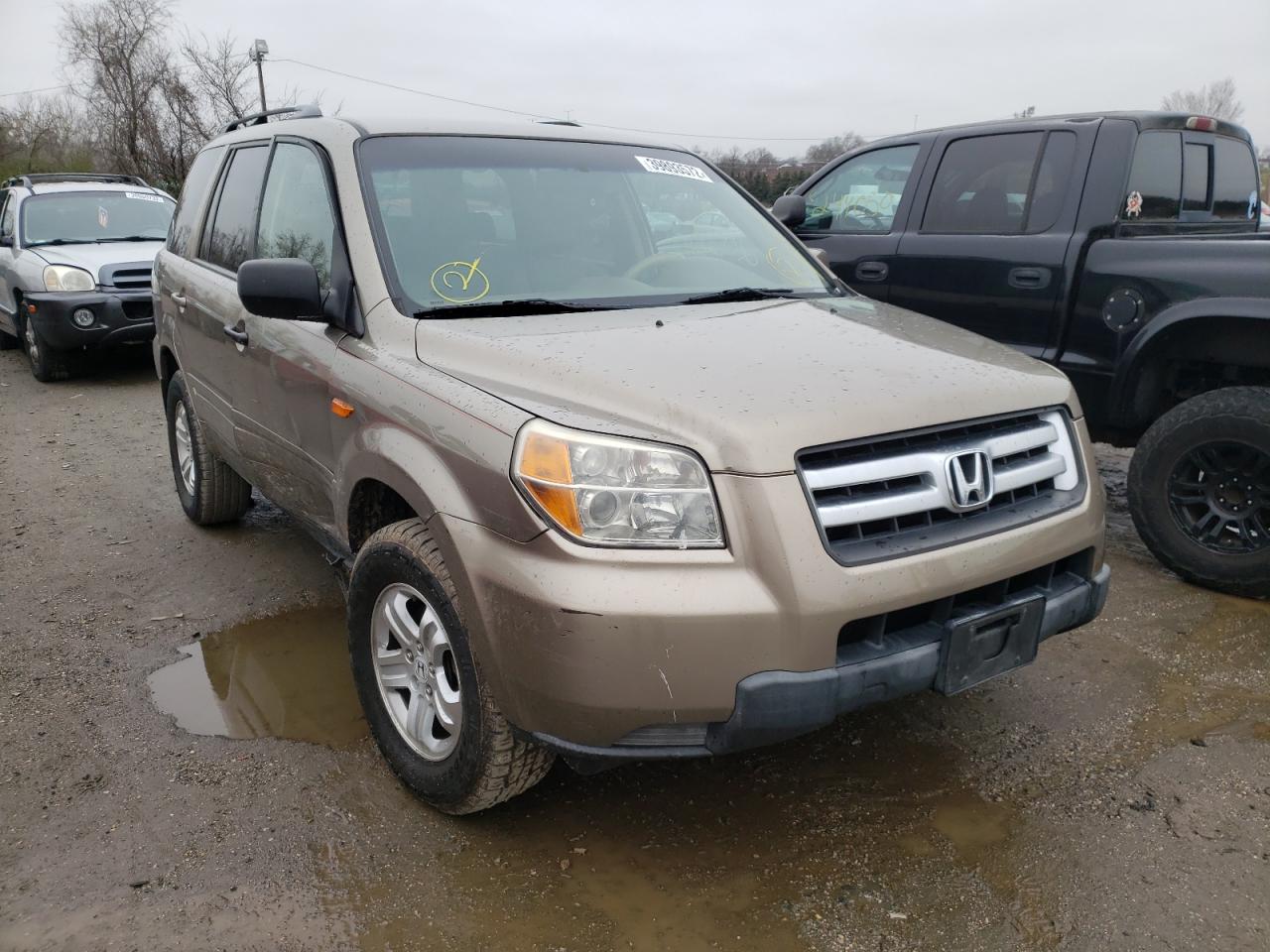 HONDA PILOT VP 2008 with VIN 5FNYF28258B018607 - Photo from auction