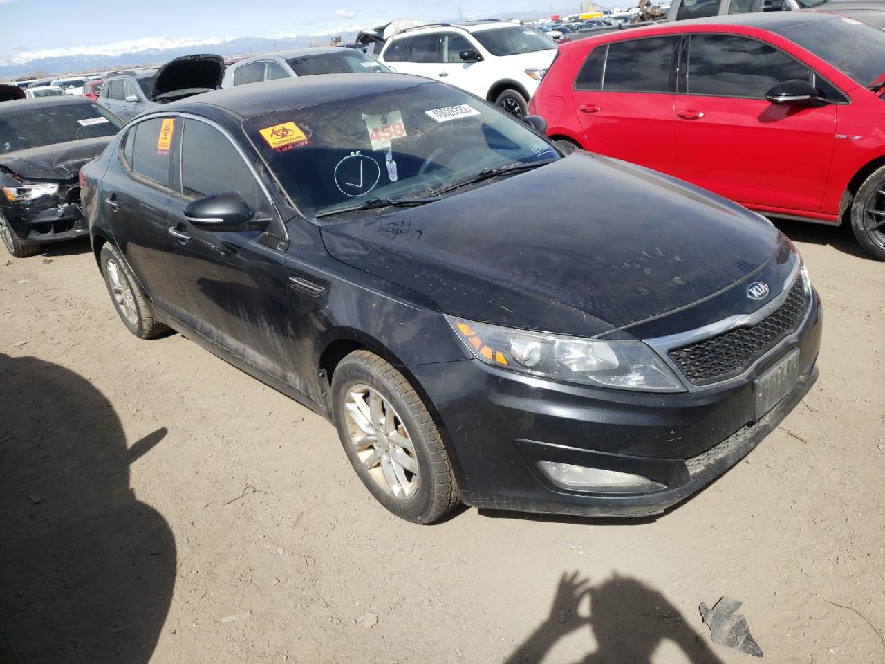 KIA OPTIMA LX 2013 with VIN 5XXGM4A75DG242258 - Photo from auction