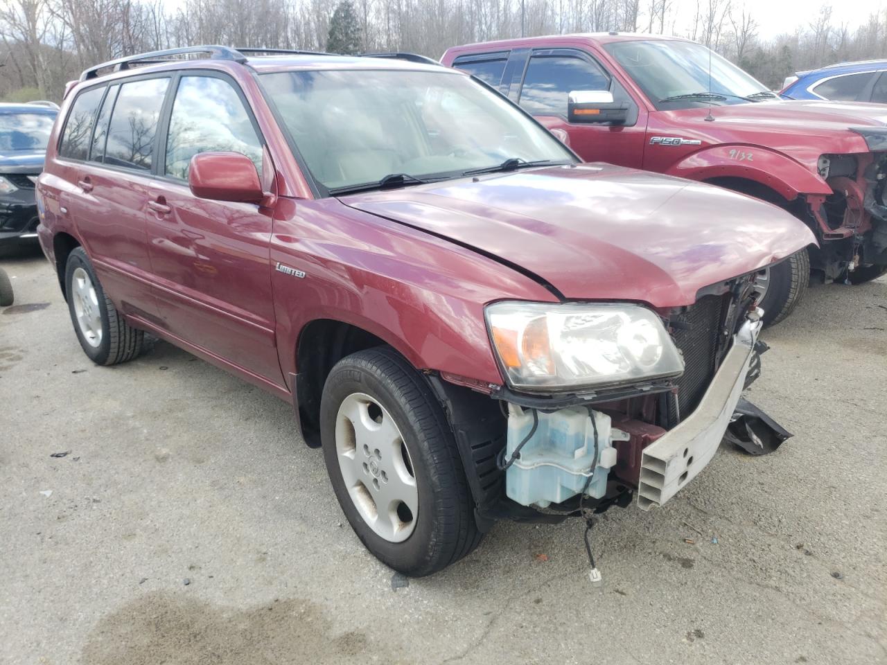 TOYOTA HIGHLANDER 2005 with VIN JTEEP21A850129093 - Photo from auction