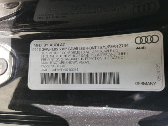 Photo 10 from auction – 2013 AUDI S5 PREMIUM with VIN WAUCGAFH9DN010091