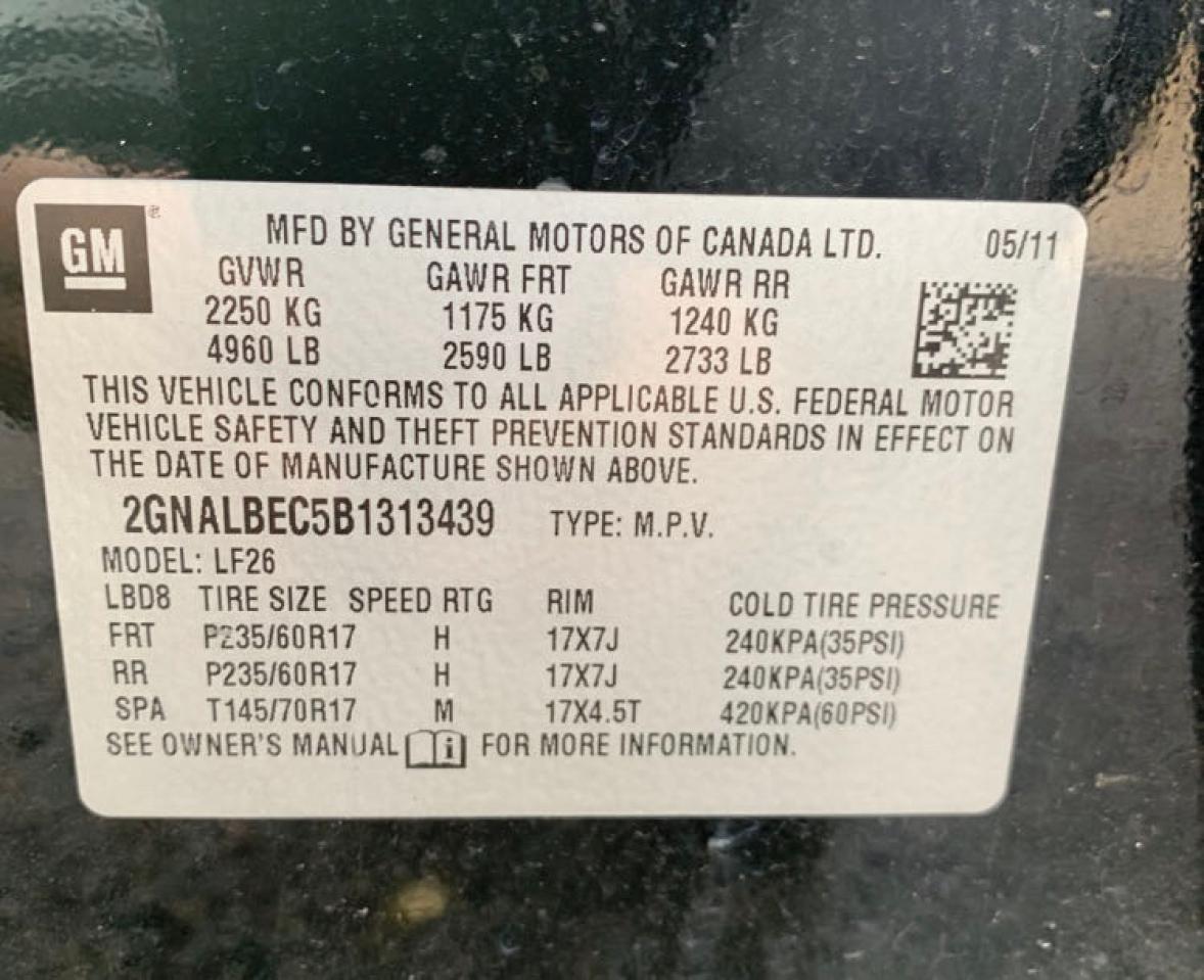 Photo 10 from auction – 2011 CHEVROLET EQUINOX LS with VIN 2GNALBEC5B1313439