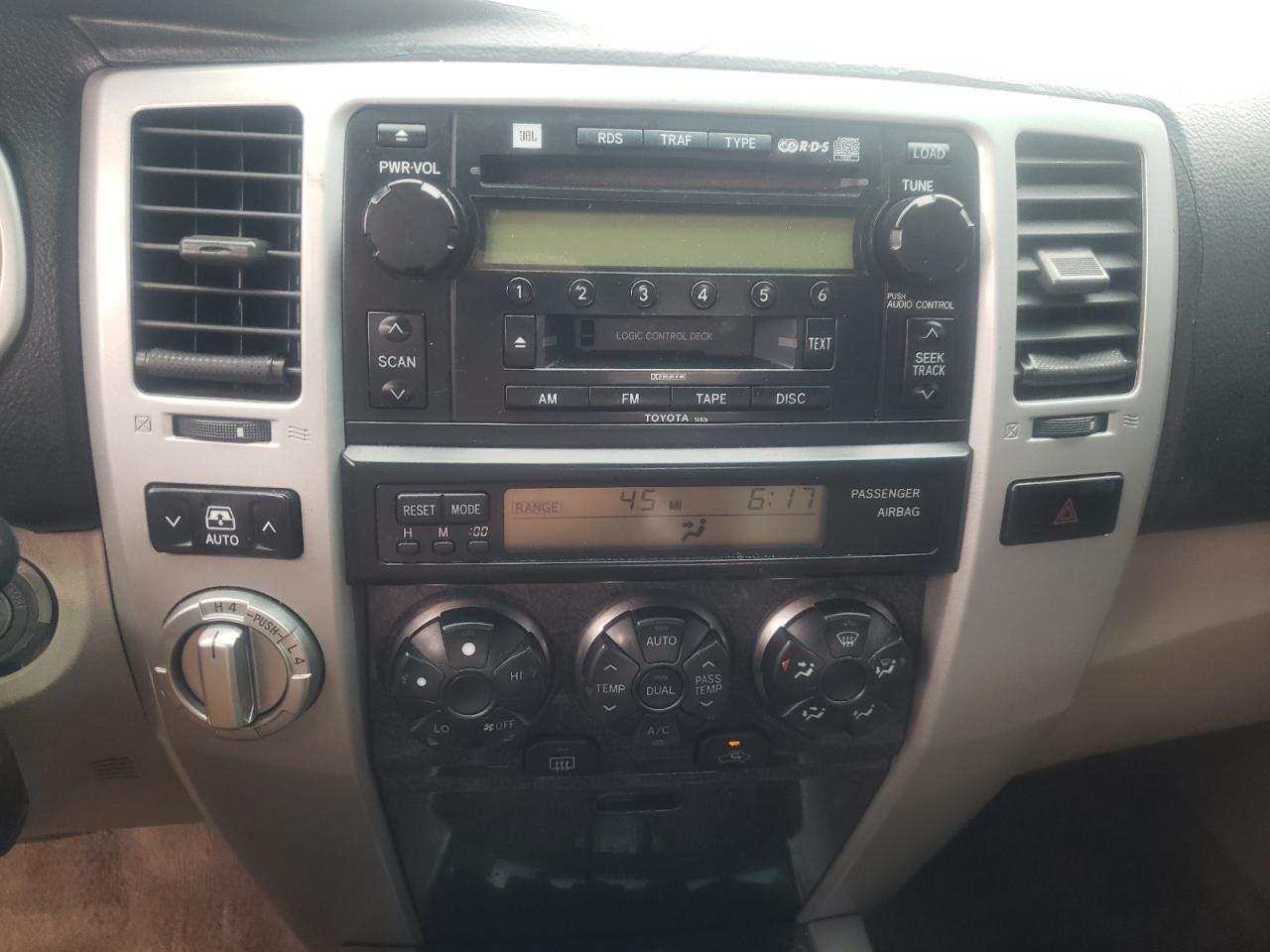Photo 9 from auction – 2005 TOYOTA 4RUNNER LI with VIN JTEBT17R450051871