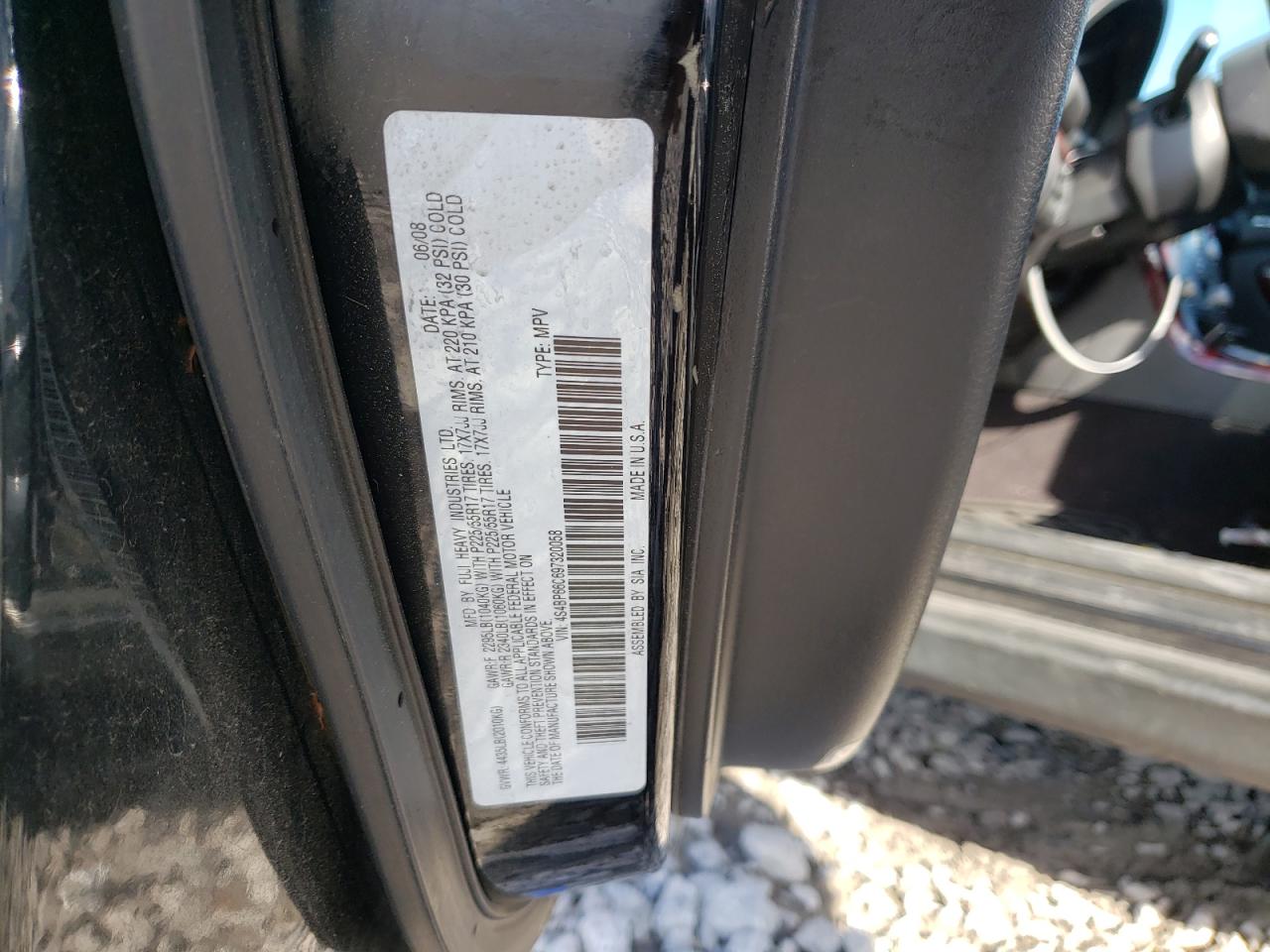 Photo 10 from auction – 2009 SUBARU OUTBACK 2. with VIN 4S4BP66C697320058