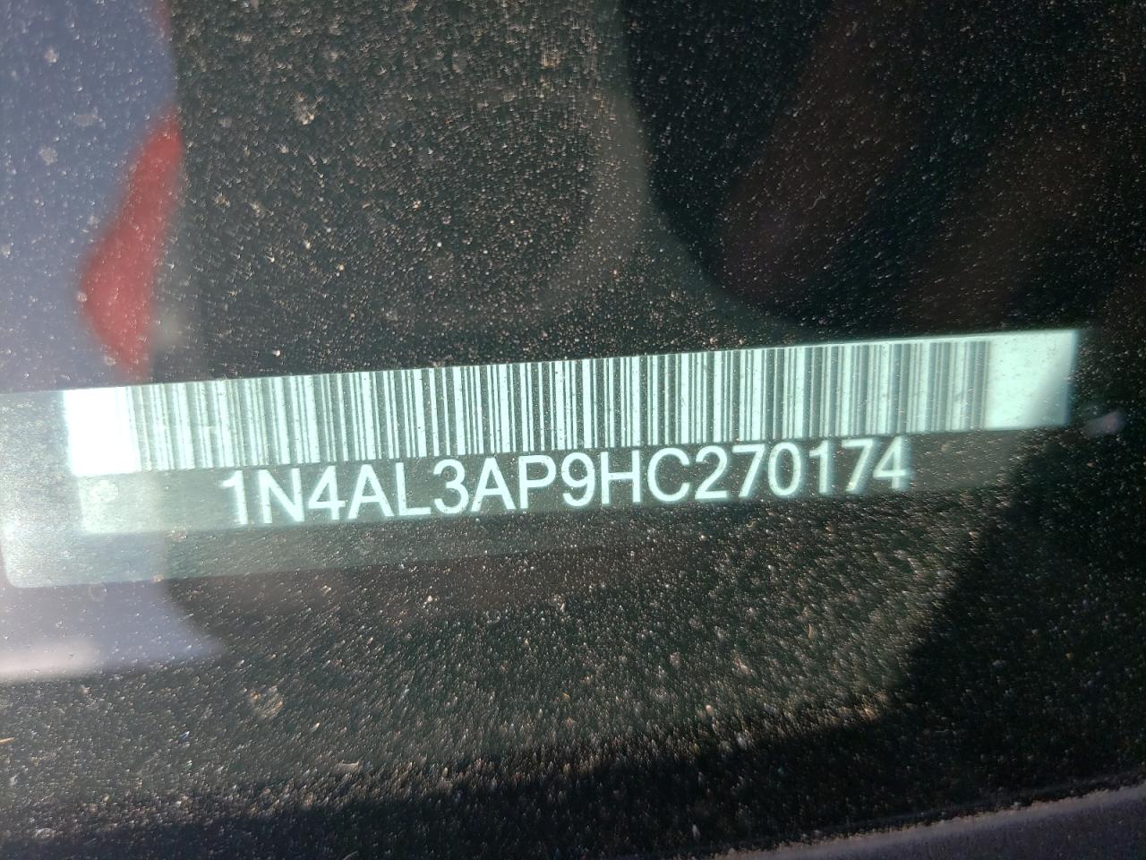 Photo 10 from auction – 2017 NISSAN ALTIMA 2.5 with VIN 1N4AL3AP9HC270174