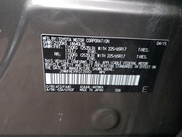 Photo 1 from auction – 2015 TOYOTA RAV4 XLE with VIN JTMRFREV9FD135901