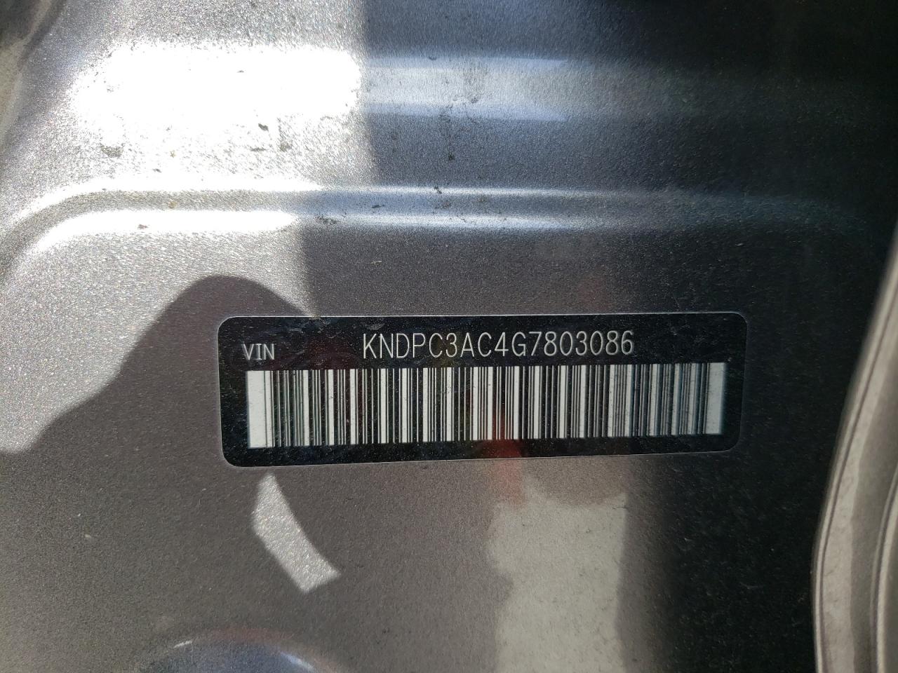 Photo 10 from auction – 2016 KIA SPORTAGE E with VIN KNDPC3AC4G7803086