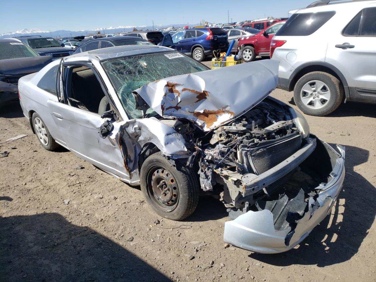 HONDA CIVIC EX 2002 with VIN 1HGEM22922L014860 - Photo from auction