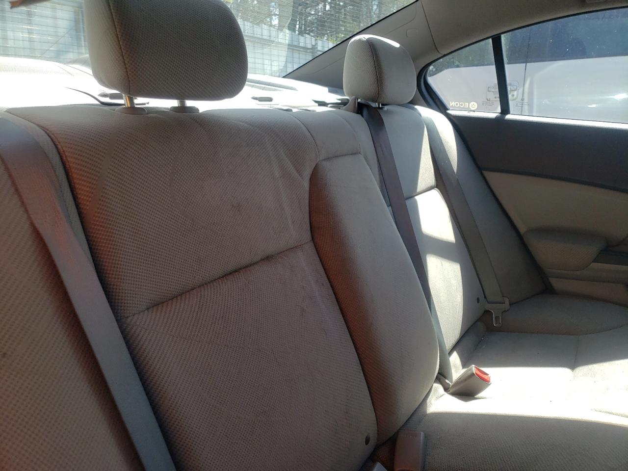 Photo 6 from auction – 2012 HONDA CIVIC LX with VIN 19XFB2F54CE080658