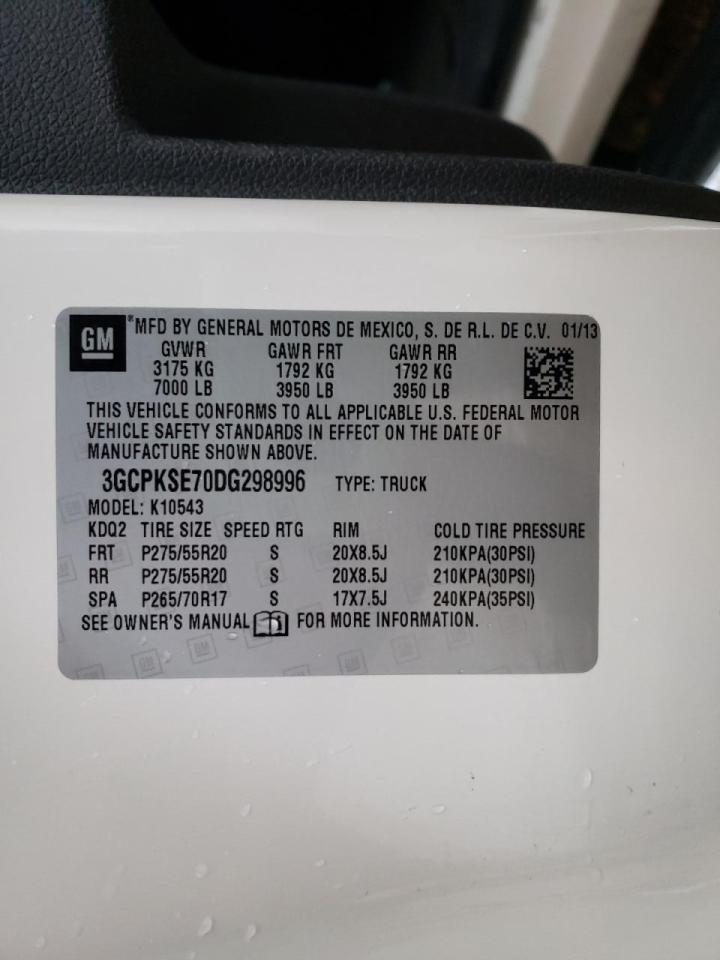 Photo 10 from auction – 2013 CHEVROLET SILVERADO with VIN 3GCPKSE70DG298996