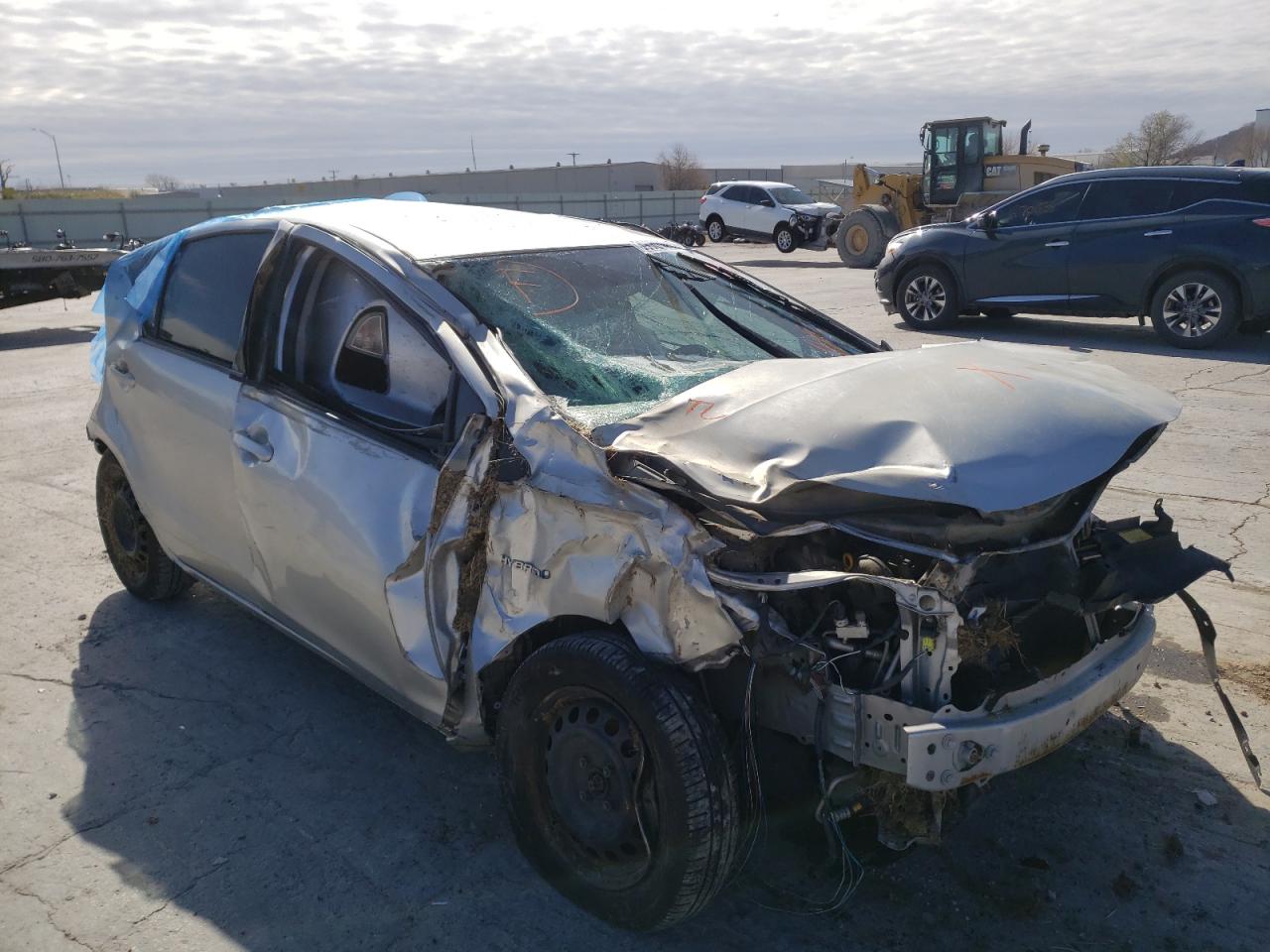 TOYOTA PRIUS C 2013 with VIN JTDKDTB35D1543625 - Photo from auction