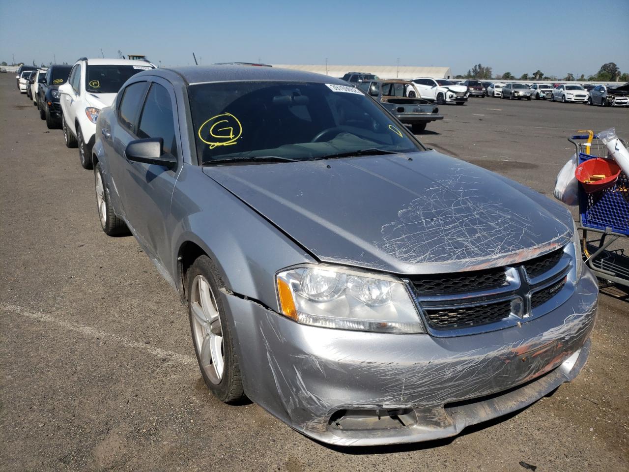 DODGE AVENGER SE 2013 with VIN 1C3CDZAB3DN710237 - Photo from auction