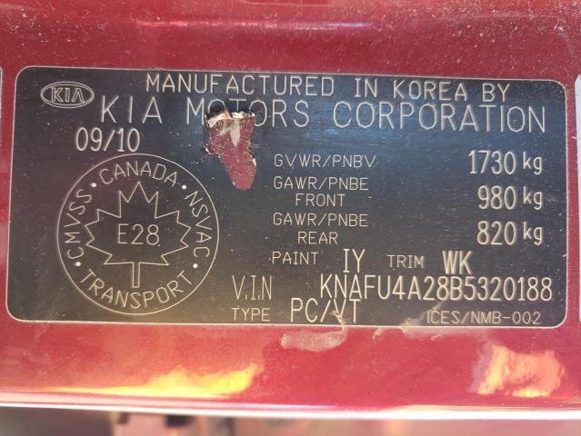 Photo 10 from auction – 2011 KIA FORTE EX with VIN KNAFU4A28B5320188