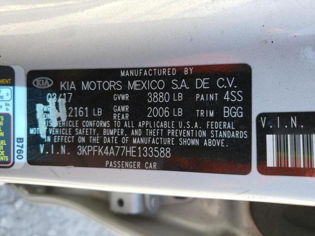 Photo 10 from auction – 2017 KIA FORTE LX with VIN 3KPFK4A77HE133588
