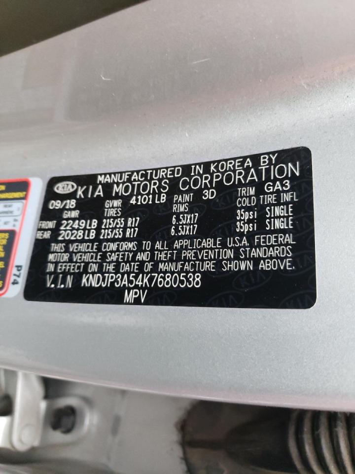 Photo 10 from auction – 2019 KIA SOUL + with VIN KNDJP3A54K7680538