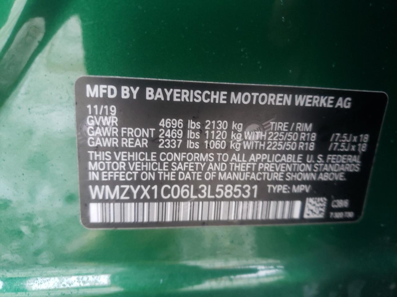Photo 10 from auction – 2020 MINI COOPER S C with VIN WMZYX1C06L3L58531