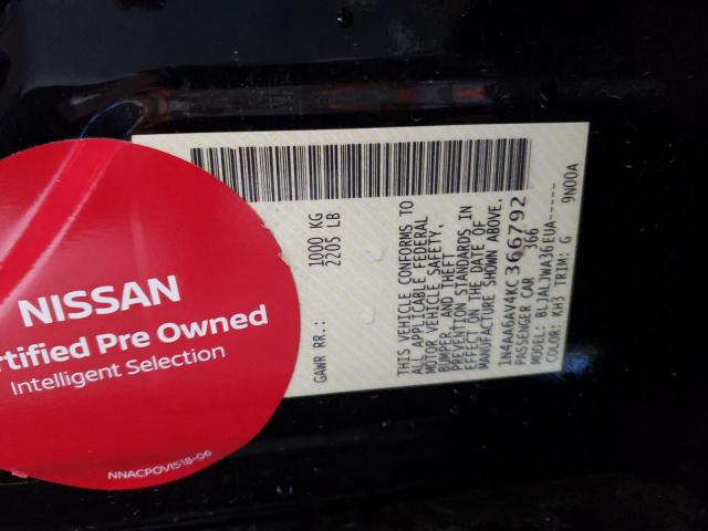 Photo 10 from auction – 2019 NISSAN MAXIMA S with VIN 1N4AA6AV4KC366792