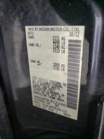 Photo 10 from auction – 2013 NISSAN MAXIMA S with VIN 1N4AA5AP7DC812240