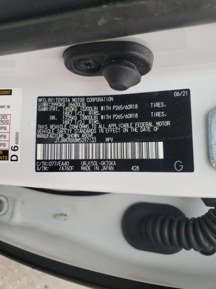 Photo 10 from auction – 2021 LEXUS GX 460 PRE with VIN JTJAM7BX8M5297133