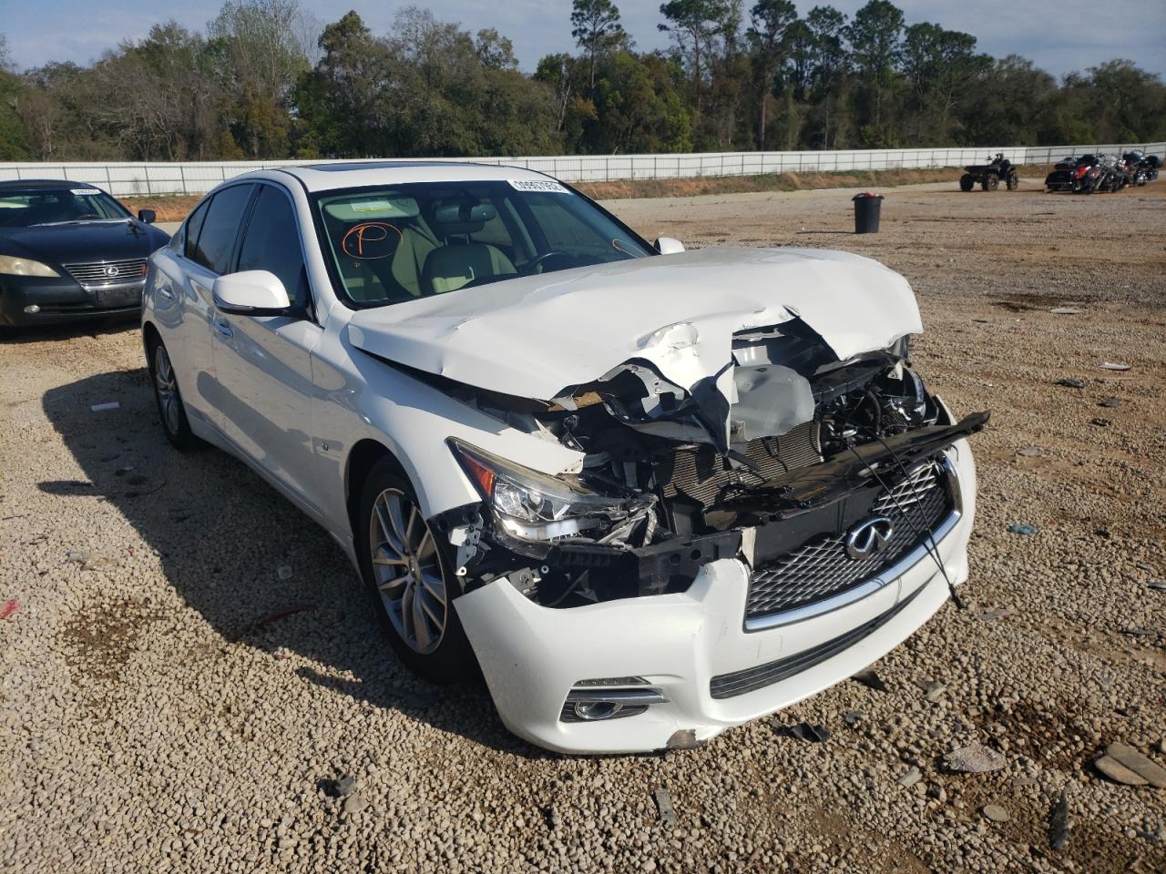 INFINITI Q50 BASE 2014 with VIN JN1BV7AP4EM692281 - Photo from auction