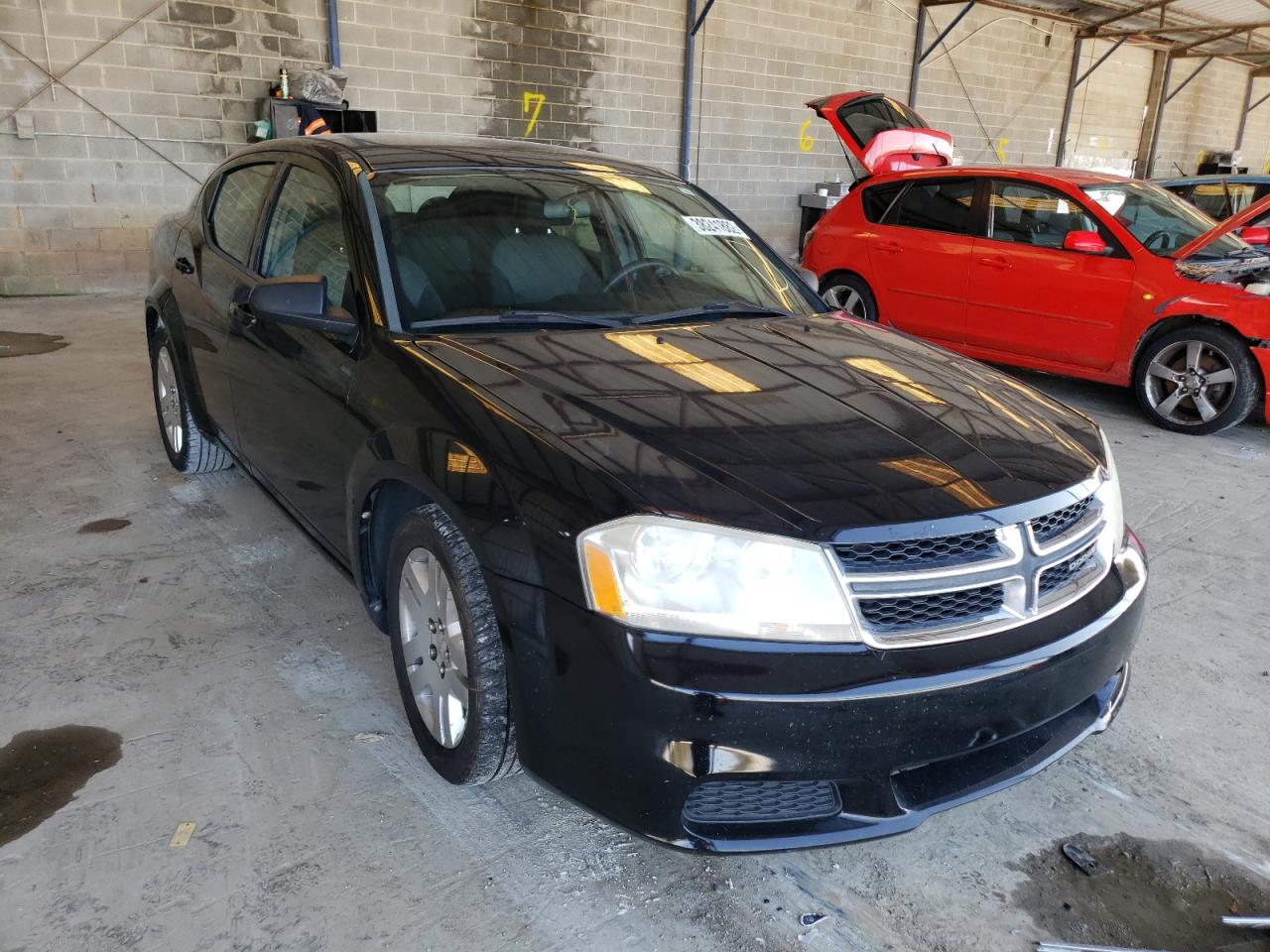 DODGE AVENGER SE 2013 with VIN 1C3CDZAB8DN630142 - Photo from auction
