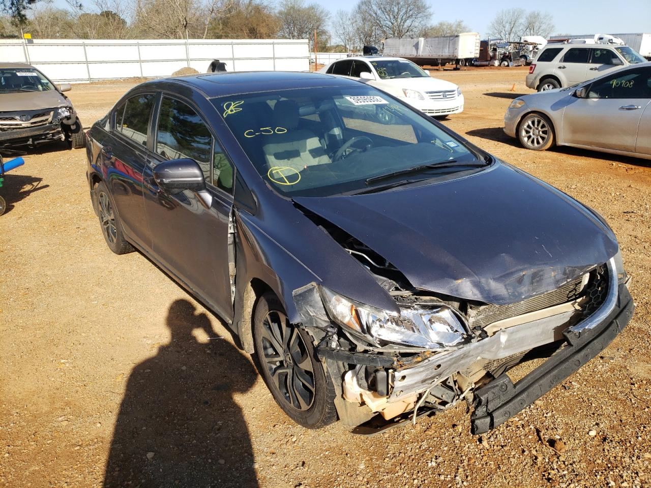 HONDA CIVIC EX 2014 with VIN 19XFB2F8XEE071394 - Photo from auction