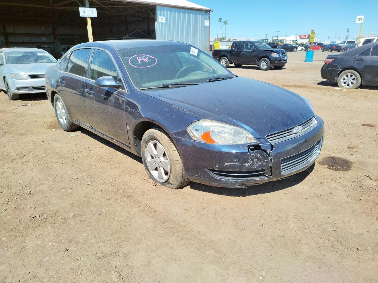 CHEVROLET IMPALA LT 2008 with VIN 2G1WT55K489233799 - Photo from auction