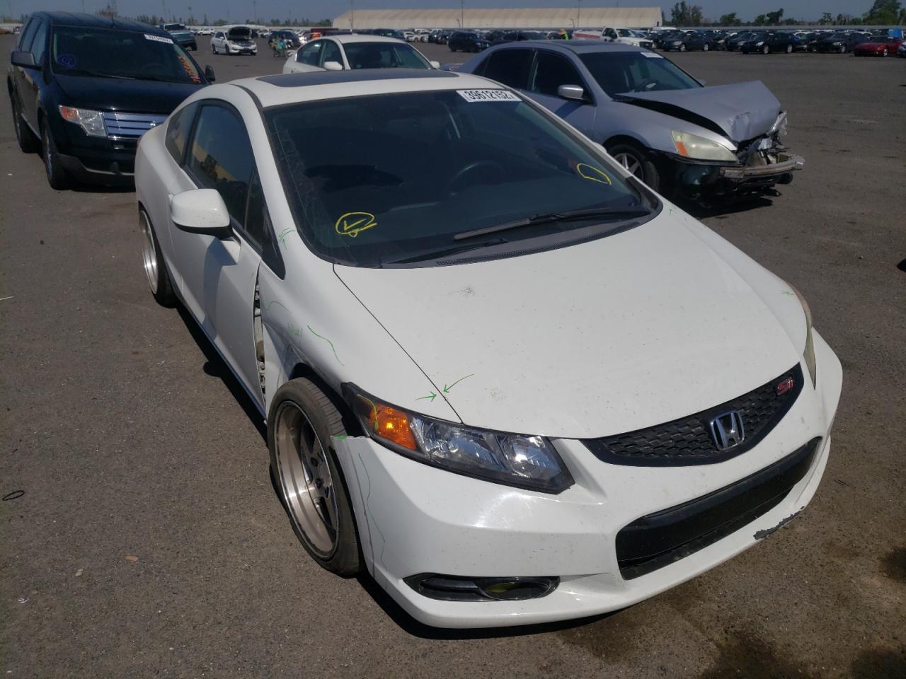 HONDA CIVIC SI 2012 with VIN 2HGFG4A52CH704368 - Photo from auction