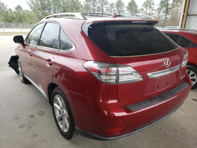 Photo 3 from auction – 2011 LEXUS RX 350 with VIN JTJZK1BA6B2411999