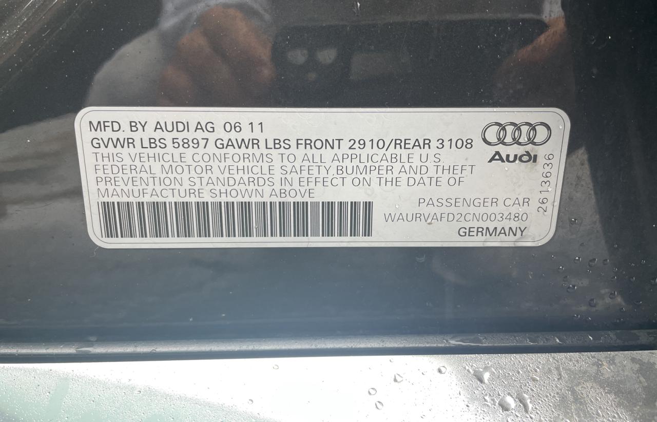 Фото 10 с аукциона – 2012 AUDI A8 L QUATT с VIN WAURVAFD2CN003480