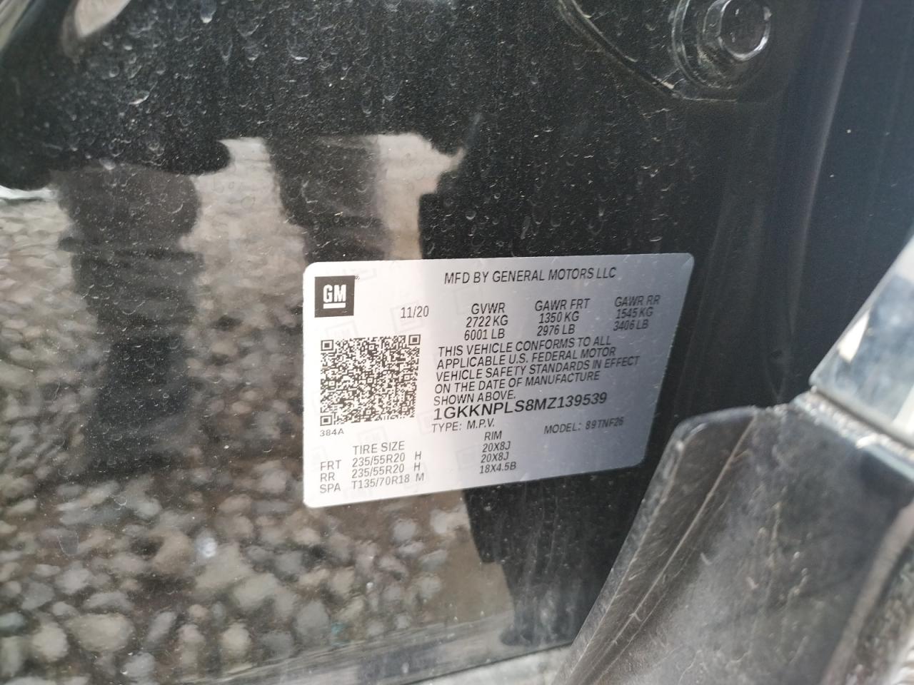 Photo 10 from auction – 2021 GMC ACADIA DEN with VIN 1GKKNPLS8MZ139539