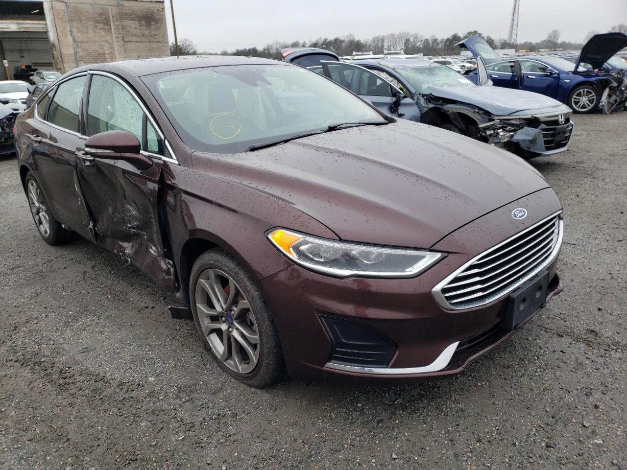 Photo 1 from auction – 2019 FORD FUSION SEL with VIN 3FA6P0CD7KR219891