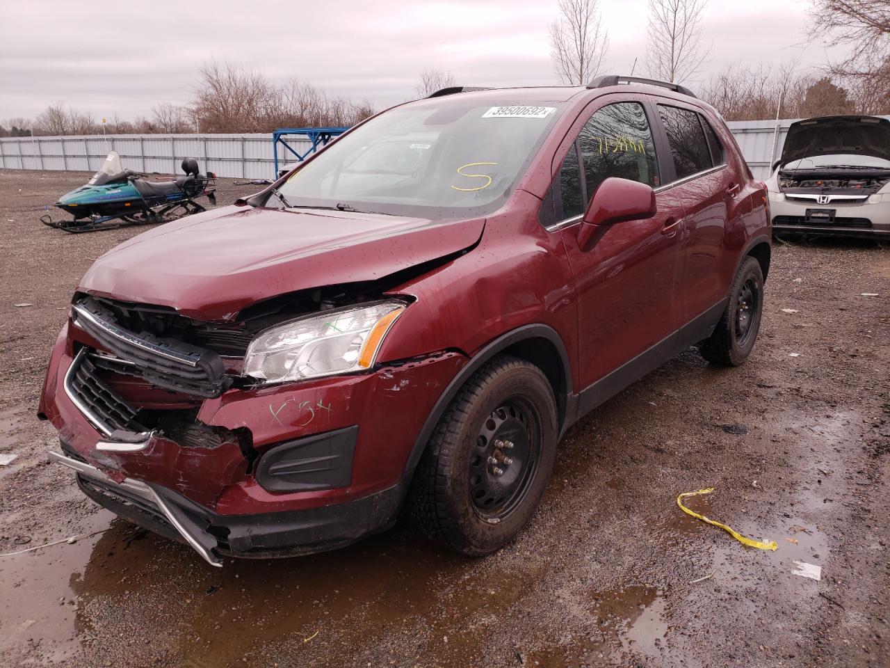 Photo 2 from auction – 2014 CHEVROLET TRAX 2LT with VIN 3GNCJMEB0EL115355