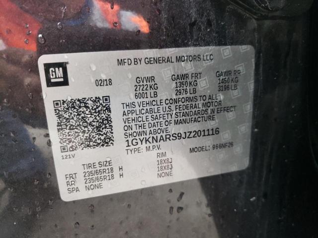 Photo 10 from auction – 2018 CADILLAC XT5 with VIN 1GYKNARS9JZ201116