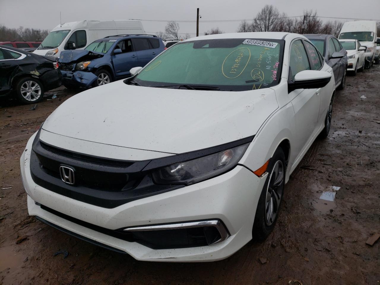 Photo 2 from auction – 2019 HONDA CIVIC LX with VIN 2HGFC2F67KH572398