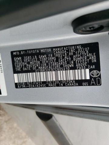 صورة رقم 10 من المزاد - 2007 TOYOTA COROLLA CE مع VIN 2T1BR32E97C805410