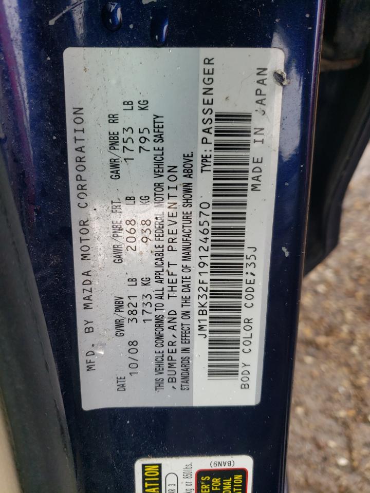 Photo 10 from auction – 2009 MAZDA 3 I with VIN JM1BK32F191246570