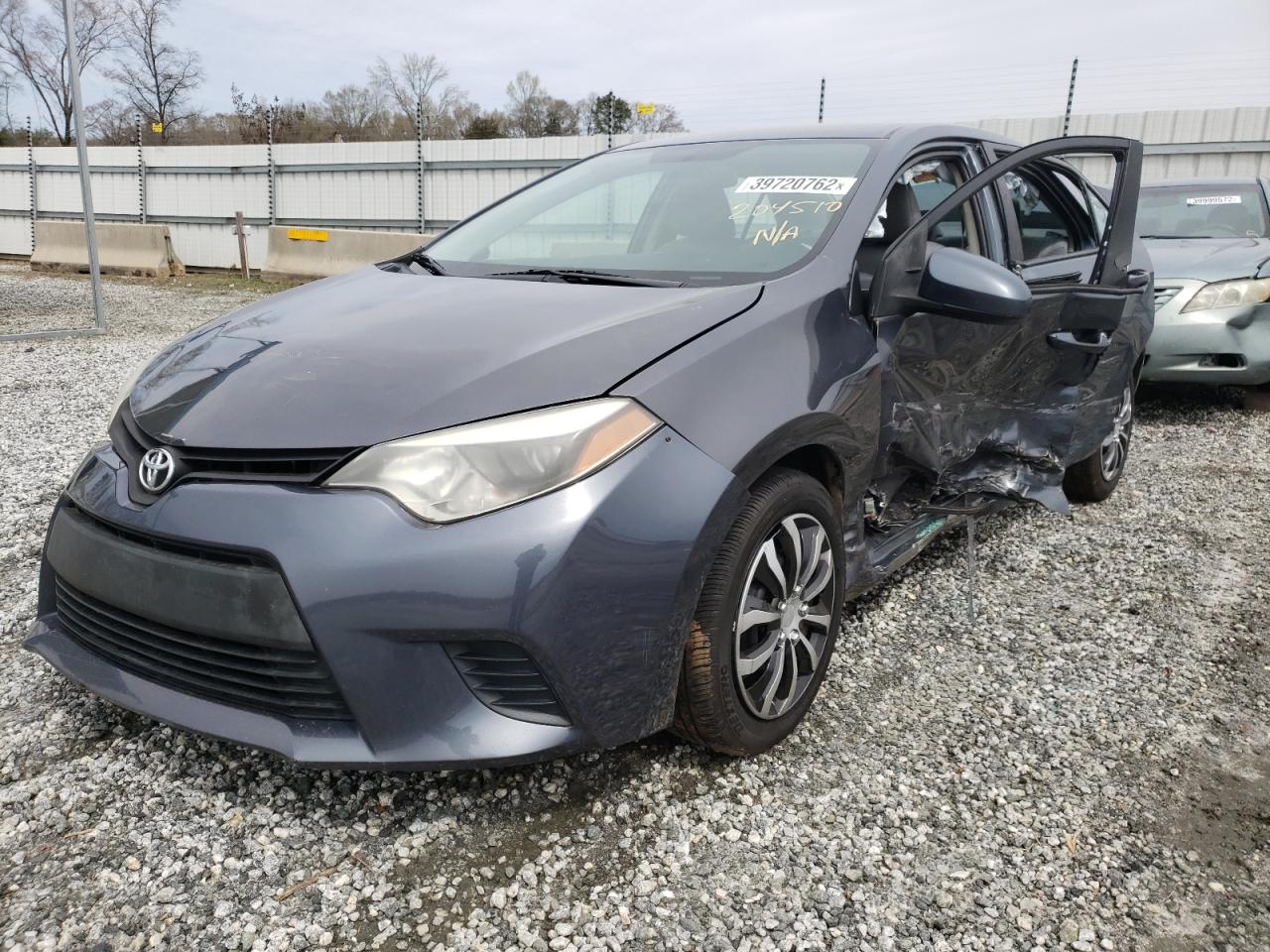 Photo 2 from auction – 2014 TOYOTA COROLLA L with VIN 2T1BURHEXEC205985