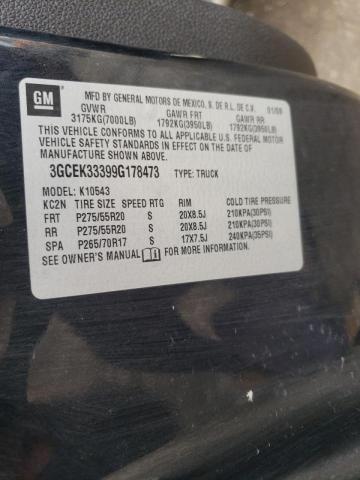 Photo 10 from auction – 2009 CHEVROLET SILVERADO with VIN 3GCEK33399G178473